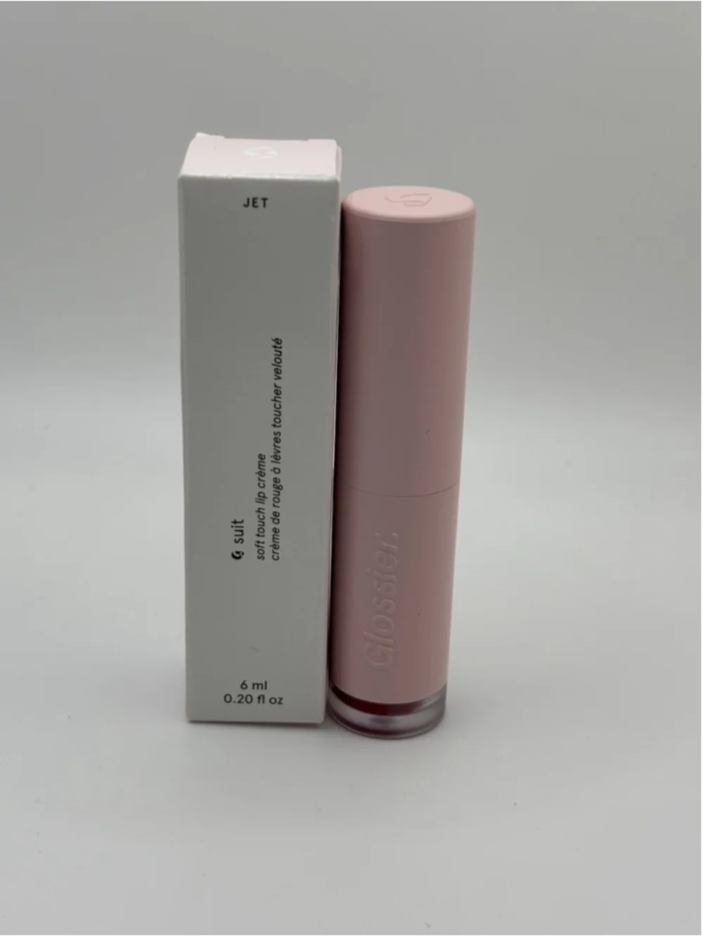 Glossier G Suit Soft Touch Lip Crème Shade Jet NIB 6ML